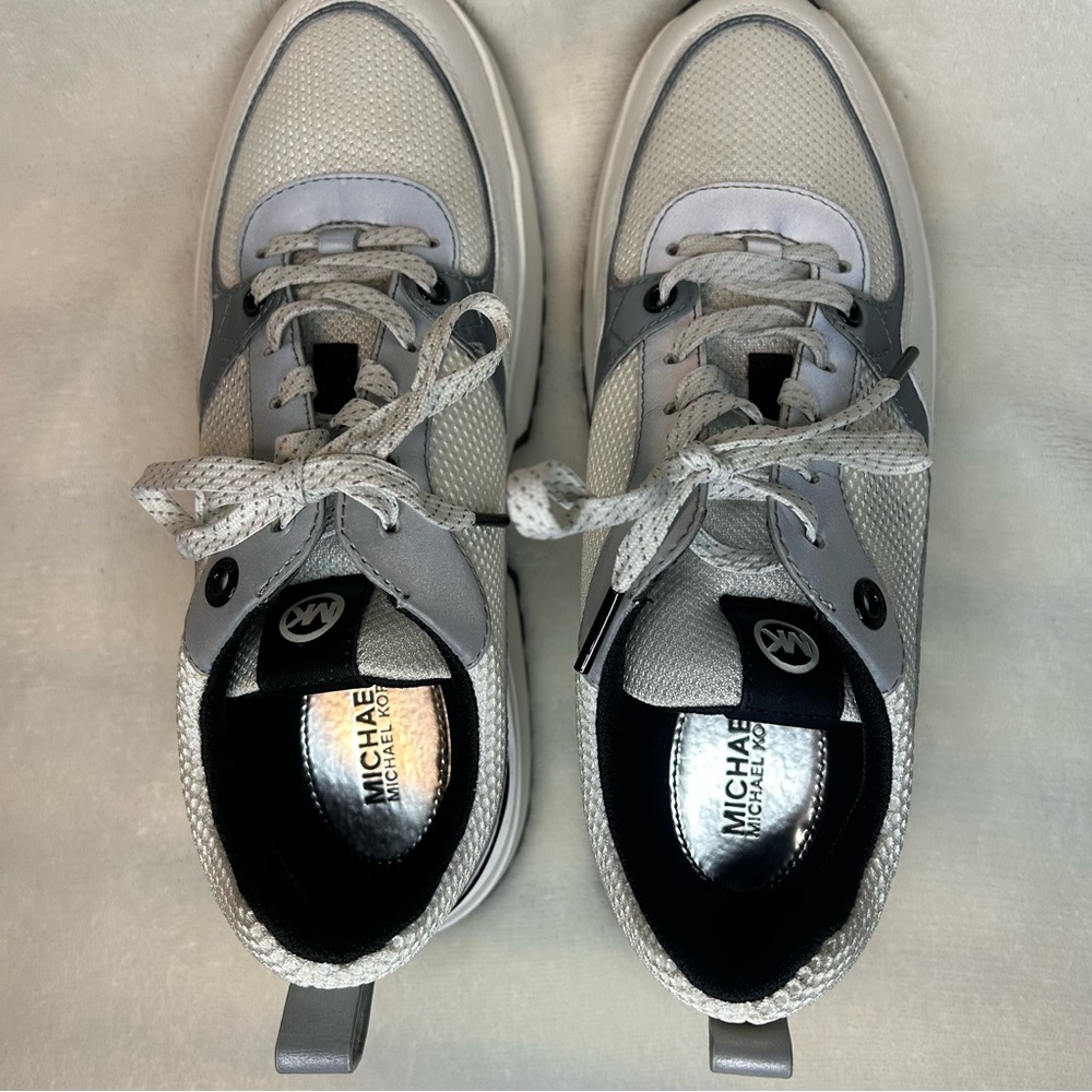 Michael Kors Ballard Women’s Training Shoes Sneakers in Optic White Size 8 - Picture 8 of 13